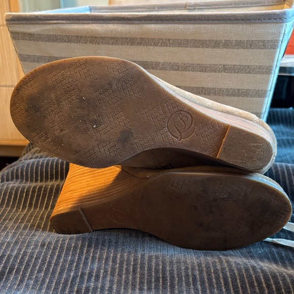 Lucky Brand Tan Suede Wedge Booties - Picture 7 of 7